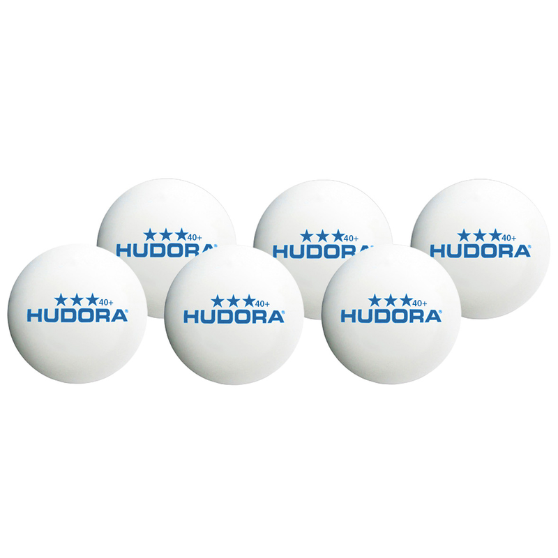 Balles de tennis de table HUDORA*** 40+, 6 pièces