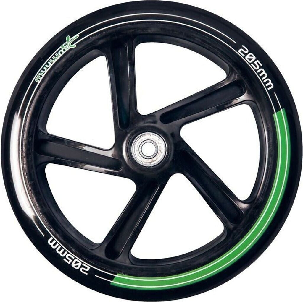 muuwmi Aluminium Scooter grün - blau - schwarz 205 mm (B-Ware)