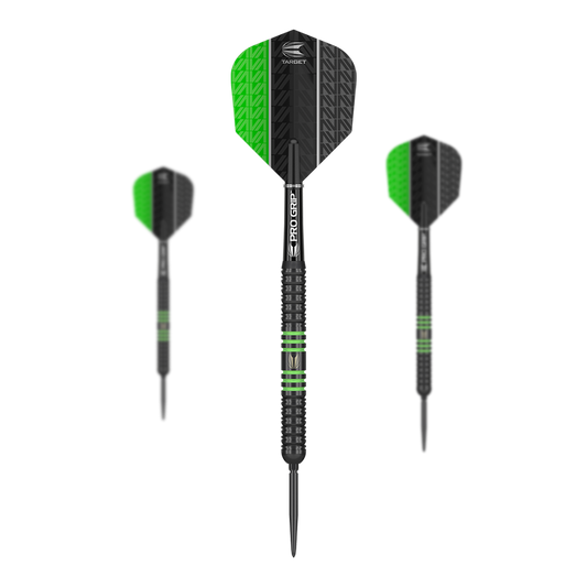Target Vapor8 Black Green Swiss Point Steeldarts